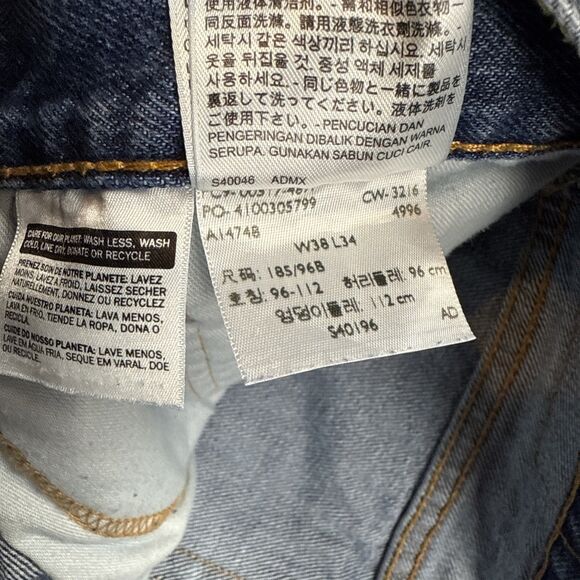 Levi’s 517 Men’s 38x34 Jeans Bootcut Denim Medium Wash Made in Mexico - Picture 6 of 9